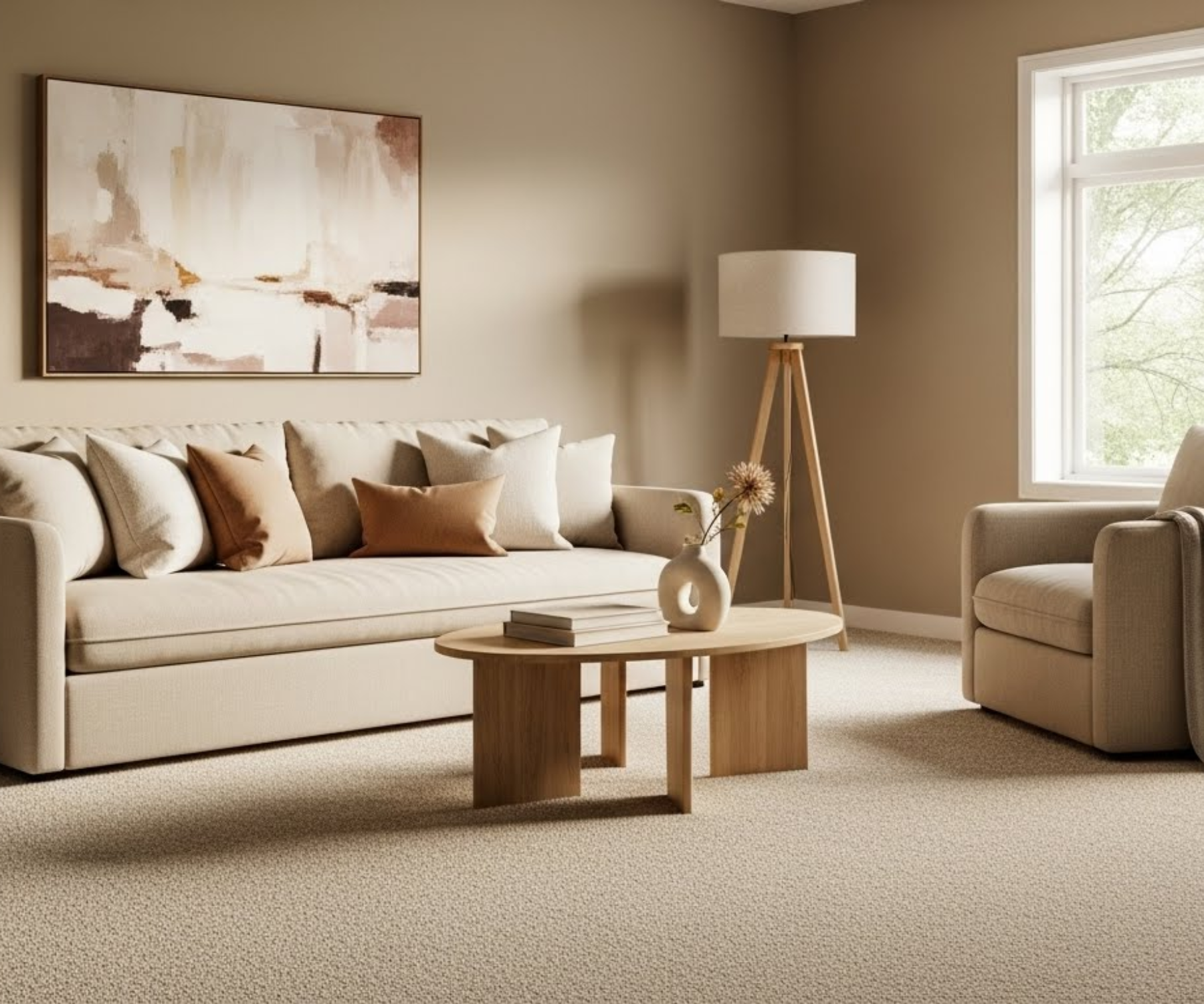 Clean Sofa in cozy living room