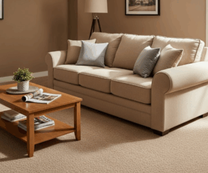 Clean Sofa in cozy living room
