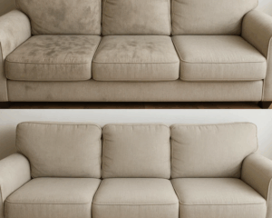 Clean Sofa in cozy living room