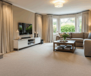 Modern home with clean carpet