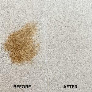 carpet cleaning - coffee spill