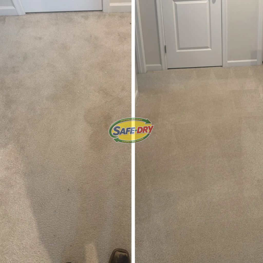 Before and After Carpet Cleaning
